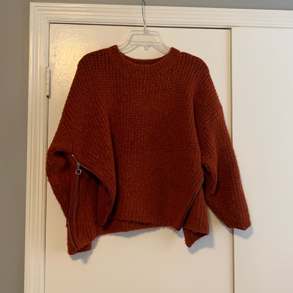 Rust colored top shop sweater